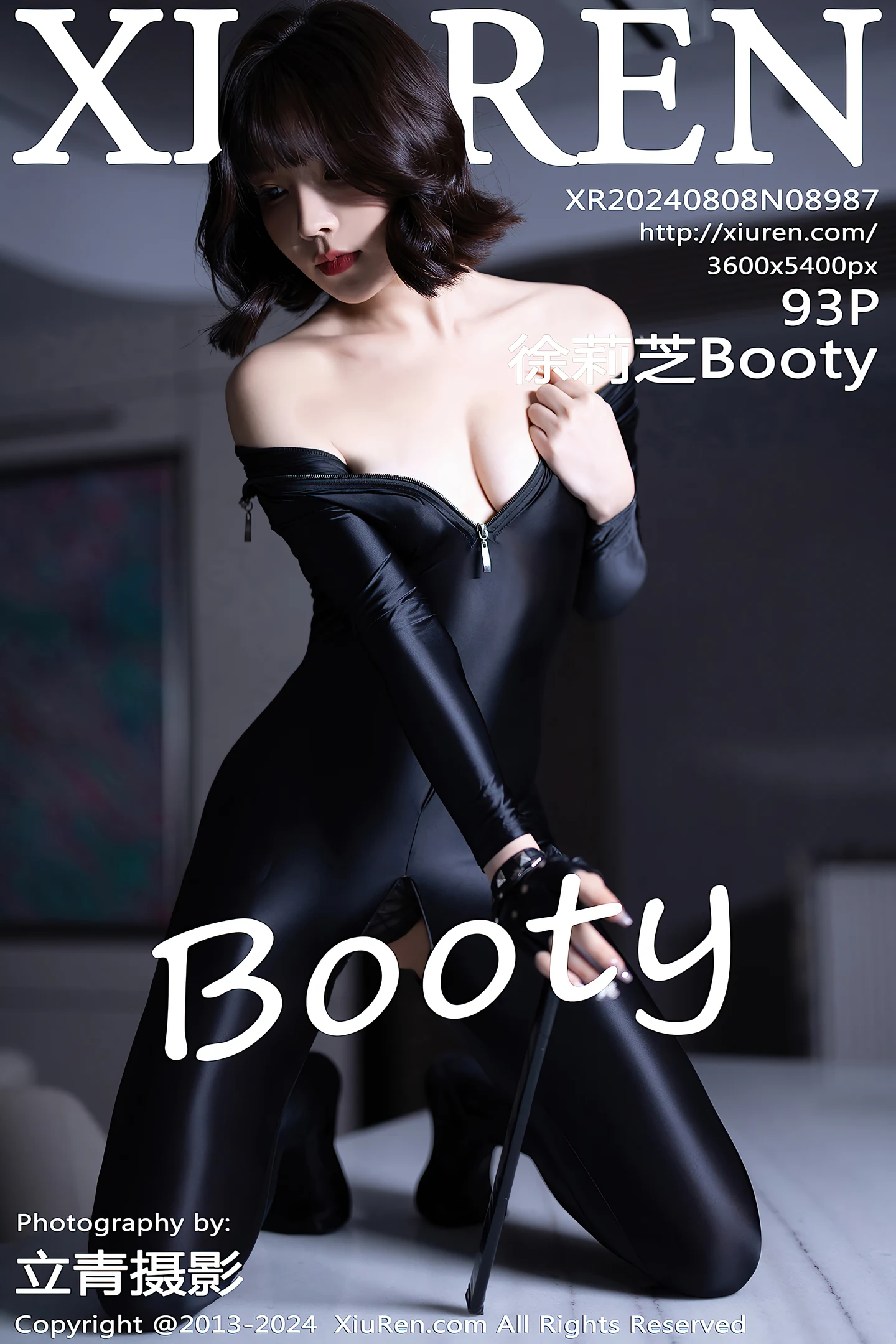[XiuRen秀人网]No.8987_女神徐莉芝Booty黑色连体皮衣+红色情趣内衣秀惹火身材诱惑写真93P-秀人网 - XiuRen.Xyz